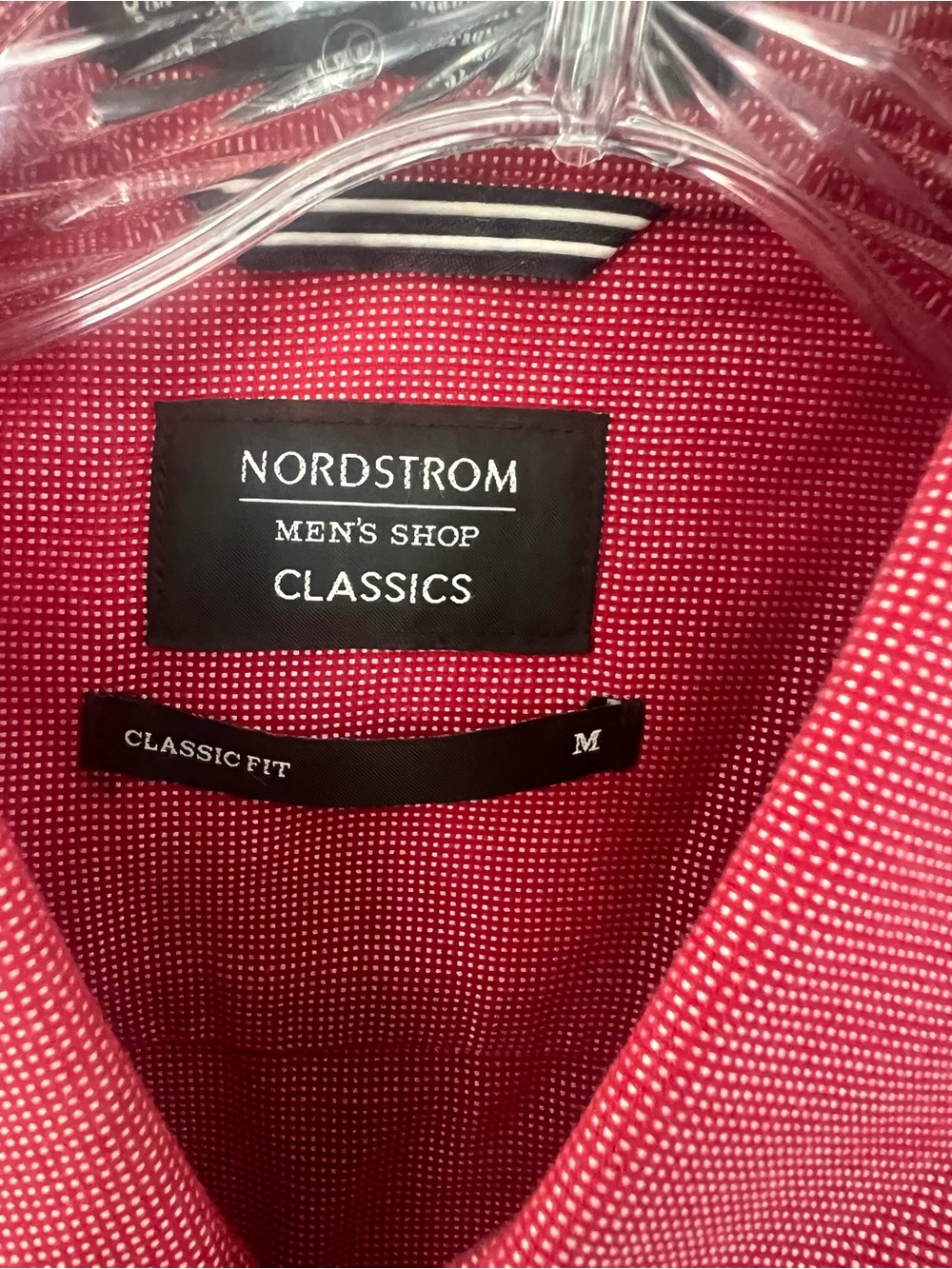 Nordstrom Men's Short-Sleeve Button-Down Shirt in Red - Picture 3 of 4